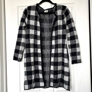 Cozy Checkered Cardigan